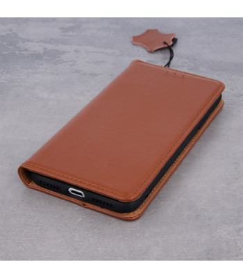 Genuine Leather Smart Pro for Oppo A96 brown