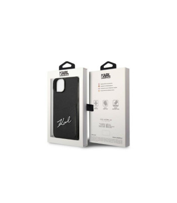 Karl Lagerfeld dėklas for iPhone 14 Plus 6,7 KLHCP14MCSSK black hard dėklas automobilinisdslot Sign