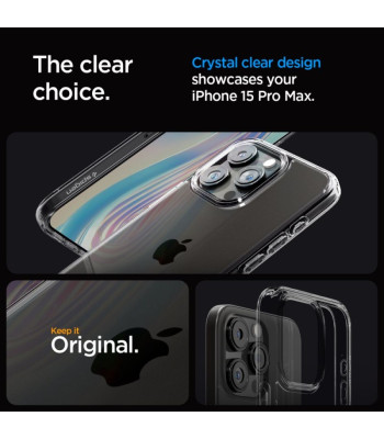 Spigen dėklas Ultra Hybrid for iPhone 15 Pro Max 6,7 Space Crystal