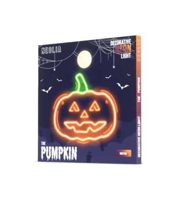 Neon PLEXI LED PUMPKIN WITH STEM orange green NNE13 Neolia