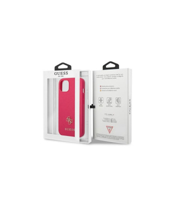 Guess dėklas for iPhone 13 Pro / 13 6,1 GUHCP13LPS4MF pink harddėklas Saffiano 4G Small Metal Logo