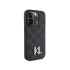 Karl Lagerfeld dėklas for iPhone 15 Pro Max 6,7 KLHCP15XPKLPKLK black HC Hot Stamp Monogram KL Metal Logo