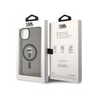 Karl Lagerfeld dėklas for iPhone 15 Plus 6,7 KLHMP15MHFCKNOK black HC Magsafe IML Ikonik