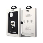 Karl Lagerfeld dėklas for iPhone 14 6,1 KLHCP14S3DRKINK black harddėklas Rubber Ikonik 3D