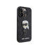 Karl Lagerfeld dėklas for iPhone 14 Pro Max 6,7 KLHCP14XSAKHPKK black harddėklas Saffiano Monogram Ikonik