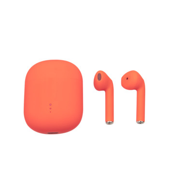 Setty Bluetooth earphones TWS with a charging dėklas STWS-110 orange