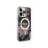 Guess dėklas for iPhone 14 Pro Max 6,7 GUHMP14XHCFWSK black harddėklas Magsafe IML Flower