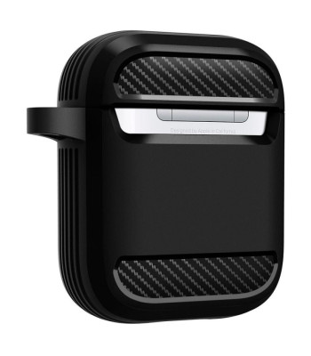 Spigen Rugged Armor dėklas for Apple Airpods matte black