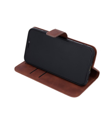 Smart Velvet dėklas for iPhone 15 6,1 brown