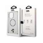 Karl Lagerfeld dėklas for iPhone 13 Pro Max 6,7 KLHMP13XHNKCIT transparent harddėklas Magsafe IML NFT Karl - Choupette