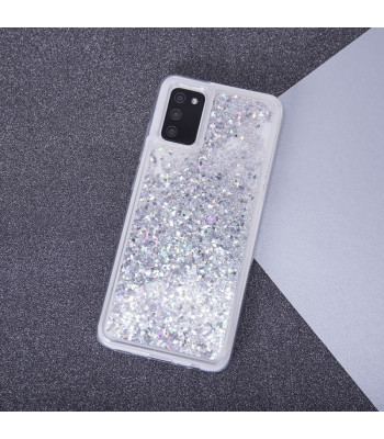 "Liquid Sparkle" TPU dėklas, skirtas "Xiaomi Redmi Note 12 5G (Global)" / "Poco X5", sidabrinės spalvos