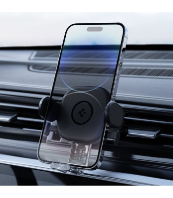 "Spigen" automobilinis laikiklis UTS12 "Onetap" universalus ventiliacijos automobilio laikiklis juodas