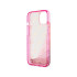 Guess dėklas iPhone 14 6,1 GUHCP14SLC4PSGP pink harddėklas Liquid Glitter 4G Translucent