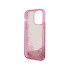 Guess dėklas iPhone 14 Pro 6,1 GUHCP14LLC4PSGP pink kietasis dėklas Liquid Glitter 4G Translucent