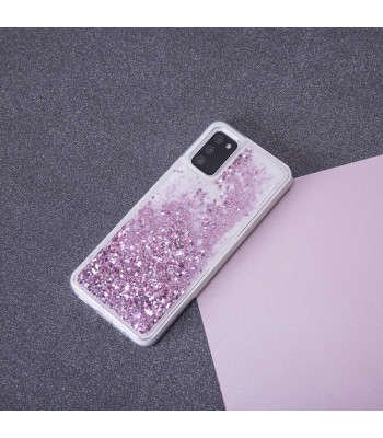 "Liquid Sparkle" TPU dėklas "iPhone 14 Pro Max" 6,7 violetinės spalvos