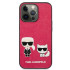 Karl Lagerfeld dėklas iPhone 13 Pro Max 6,7 KLHCP13XPCUSKCP fushia spalvos kietasis dėklas Iconic Karl - Choupette