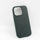 Mag Leather dėklas for do iPhone 13 Pro Max 6,7 dark green