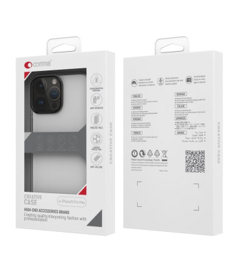 Comma dėklas Hard Jacket for iPhone 15 transparent antibacterial