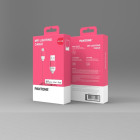 PANTONE MFi kabelis USB - Lightning 1,5 m 2,4A PT-LCS001-5 Pink 184C