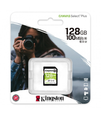 "Kingston" atminties kortelė 128GB microSDXC Canvas Select Plus SDS2