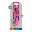 Setty USB - Lightning kabelis 1,2 m 2,1A KNA-L-1.22.113 rainbow