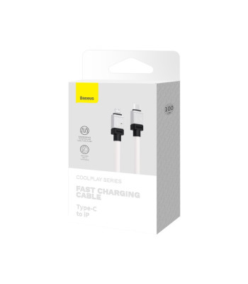 "Baseus" laidas CoolPlay USB-C - Lightning 1 m 20 W baltas