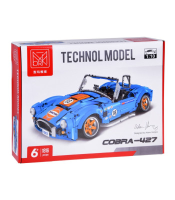 Techniniai blokai 1816 vienetų sportinis automobilis Cobra-427 ZA5307