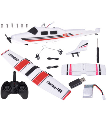 Skraidantis lengvas RC lėktuvo modelis Cessna 182 RC0654