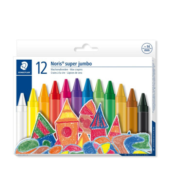 Staedtler Thick Jumbo Wax Crayons 12 AP0010 vaško kreidelės