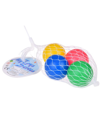 Minkštas Colorful Balls kamuoliukas tinkle 4 vnt. SP0775