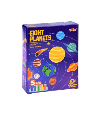 Mokomasis plastilino PLANETS saulės sistemos formelių rinkinys ZA4649