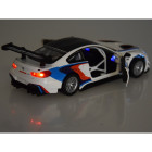 Metalinio automobilio sportinio modelio BMW M6 GT3 mastelio 1:32 šviesos garsas ZA4613