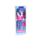 Anlily Fashionable Doll žieminiais drabužiais + rankinė ZA4302