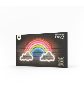 Neoninė PLEXI LED RAINBOW ON CLOUDS daugiaspalvė FPNE32 Forever Light