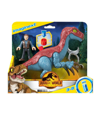 Juros periodo pasaulio rinkinys Imaginext figūrėlės Therizinosaurus + Owenas ZA5096