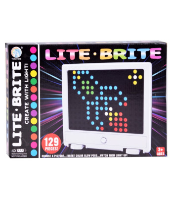 LED mozaikinė lenta su lemputėmis dėlionė Lite brite ZA4188