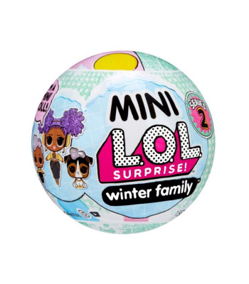 Mini L.O.L. Surprise Winter šeimos rinkinys Žieminis kamuolys su lėlėmis ZA5127