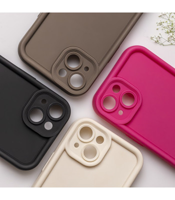 Dėklas su paaukštintais kraštais Rim TPU telefonui iPhone 16 6,1 juodas