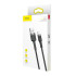 "Baseus" kabelis Cafule USB - Lightning 1,0 m 2,4A pilkai juodas